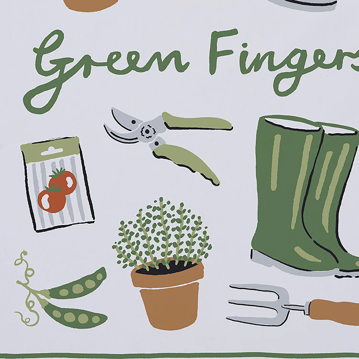 Ulster Weavers Green Fingers viskestykke flerfarvet