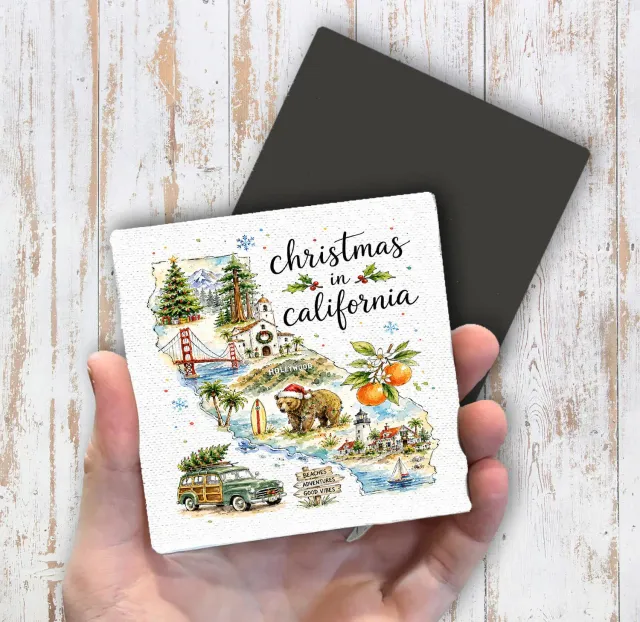 Avery Lane Gifts Christmas California køleskabsmagnet 10 cm