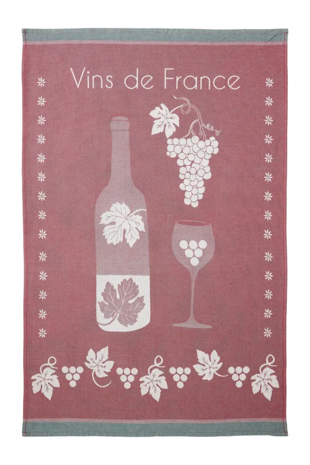 Coucke Vineyard viskestykke lilla 50x75 bomuld