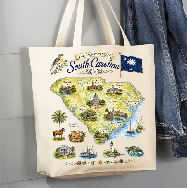 Avery Lane Gifts South Carolina mulepose bomuld 41x38 cm