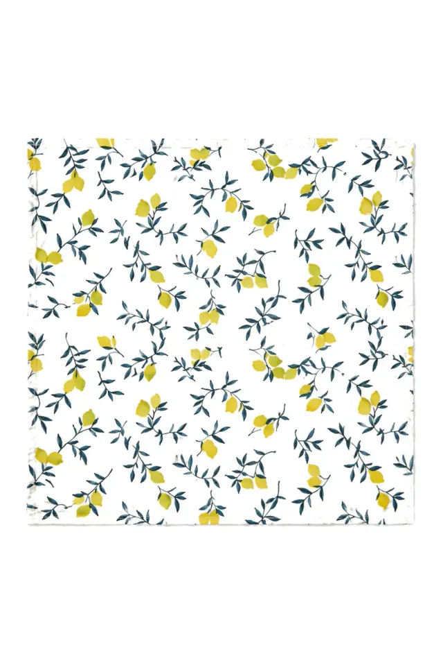 Coucke Lemon Zest stofservietter 45x45 cm 6 stk gul