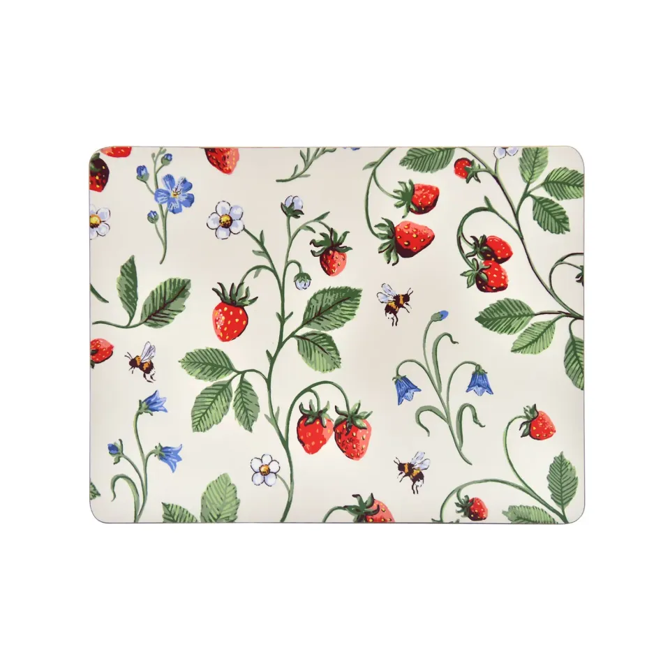 Ulster Weavers Strawberry Patch dækkeservietter 4-pak grøn