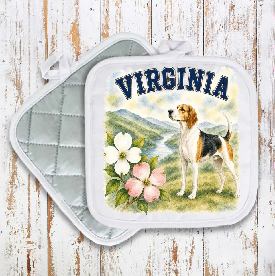 Avery Lane Virginia State Bird grydelap 20x20 cm bomuld
