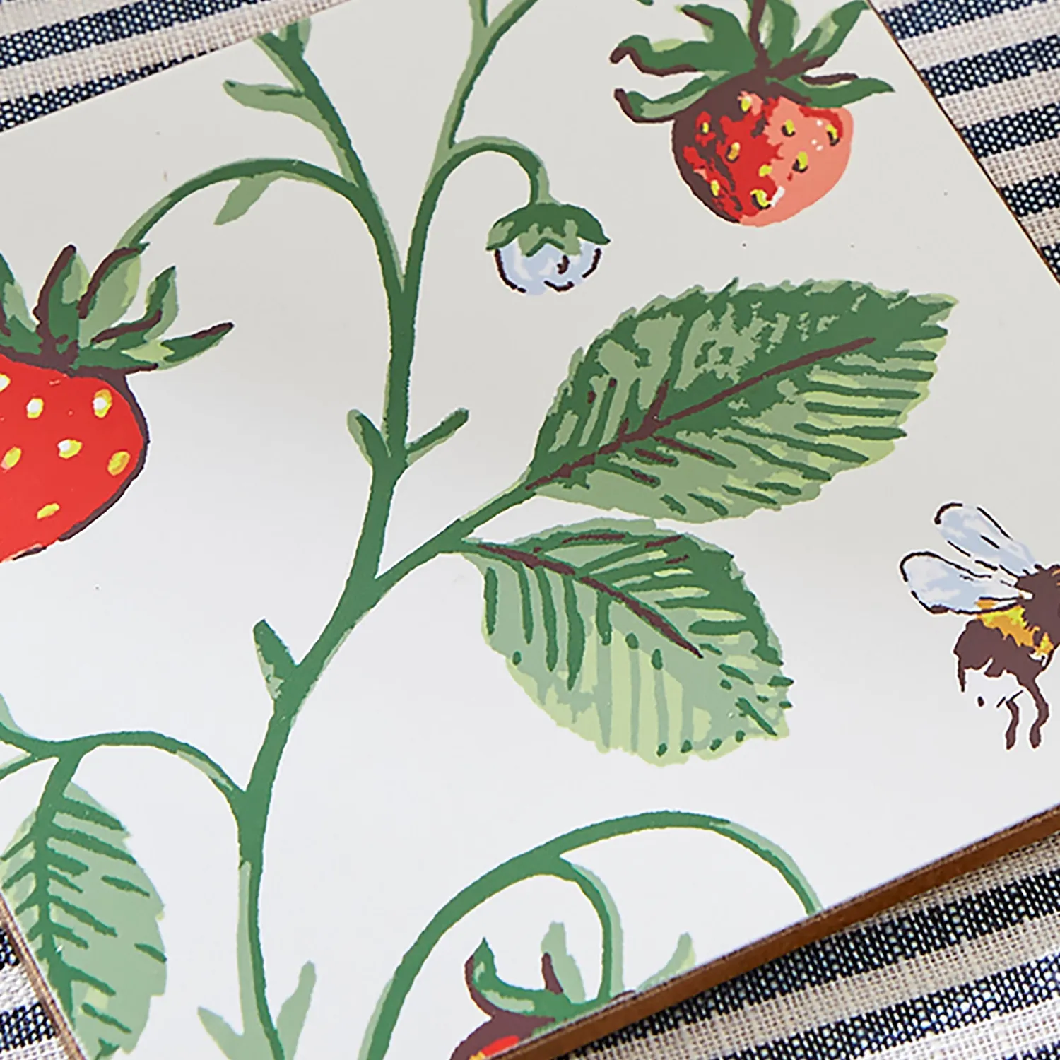 Ulster Weavers Strawberry Patch glasbrikker 4-pak grøn