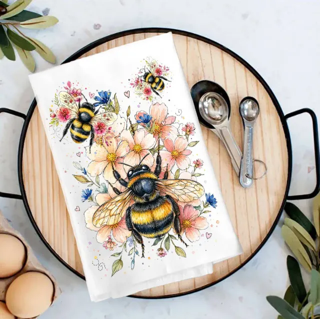 Avery Lane Gifts Bees viskestykke bomuld 69x69 cm