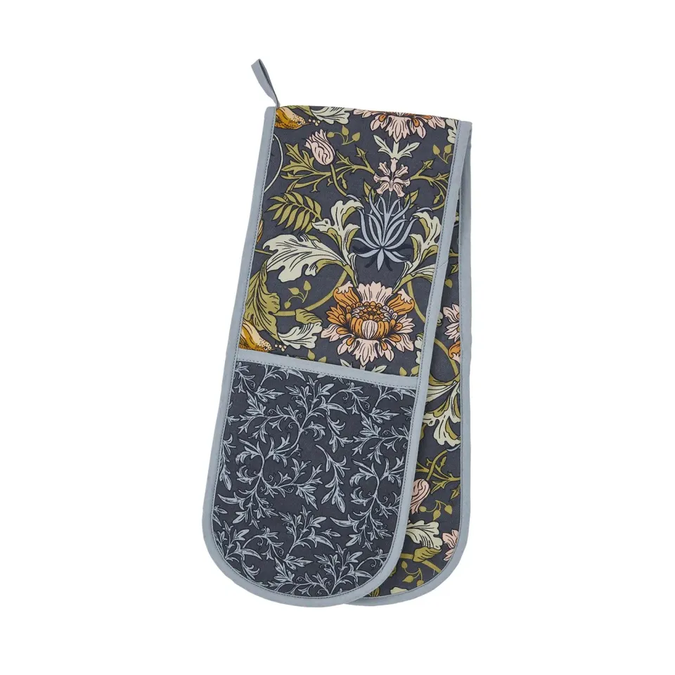 Ulster Weavers Finch & Flower ovnhandske navy dobbelt