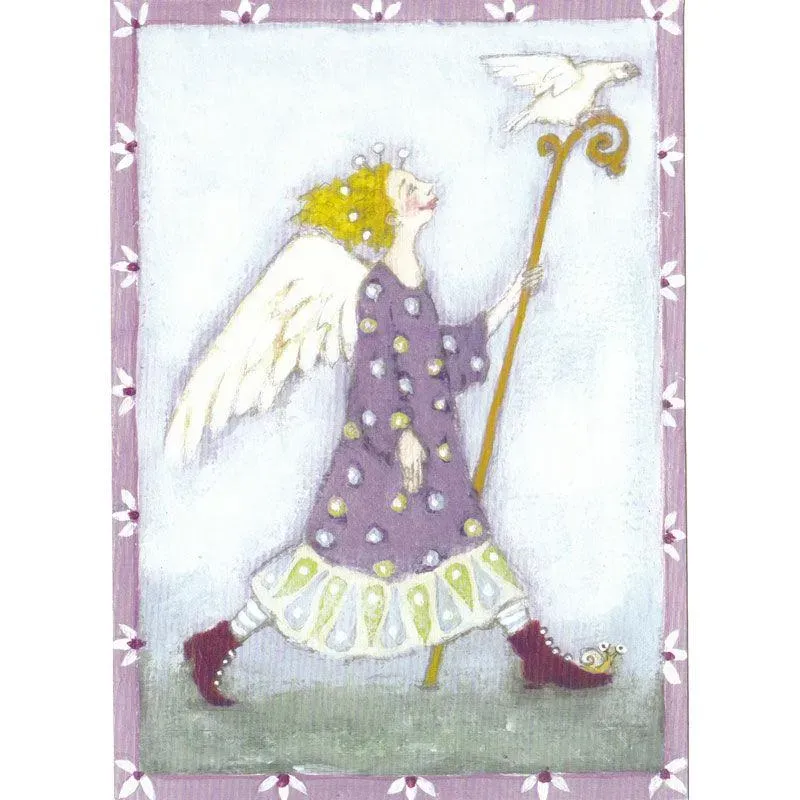 AspEgren Angel with a Stick postkort 11 x 16 cm 2 stk