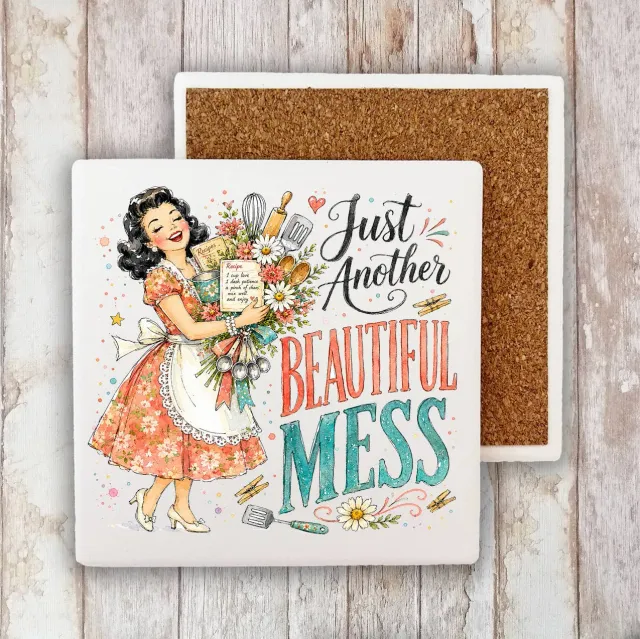 Avery Lane Gifts Housewives Beautiful Mess bordskåner 10 cm
