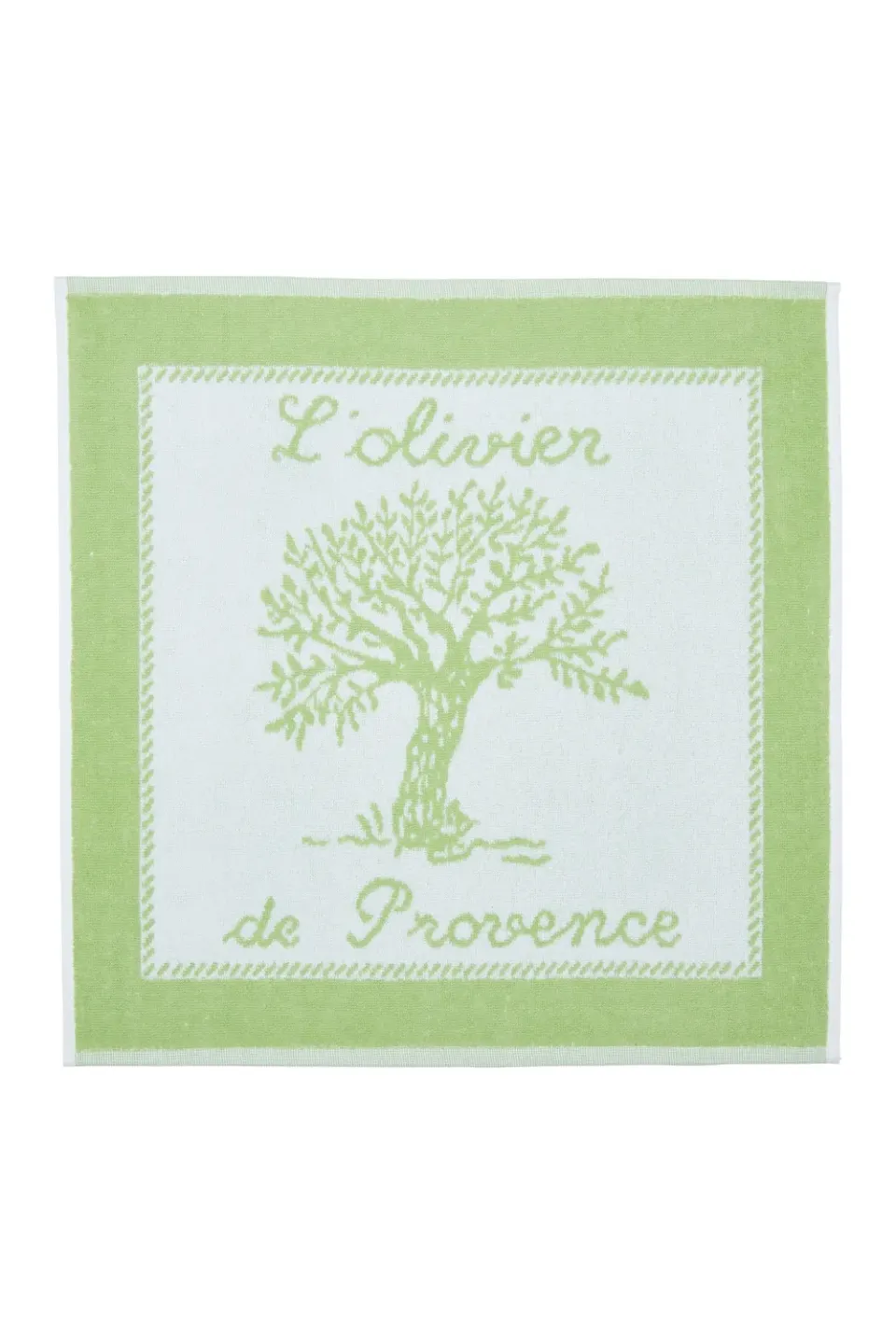 Coucke Olive Almond håndklæde 50x50 cm oliven frotté