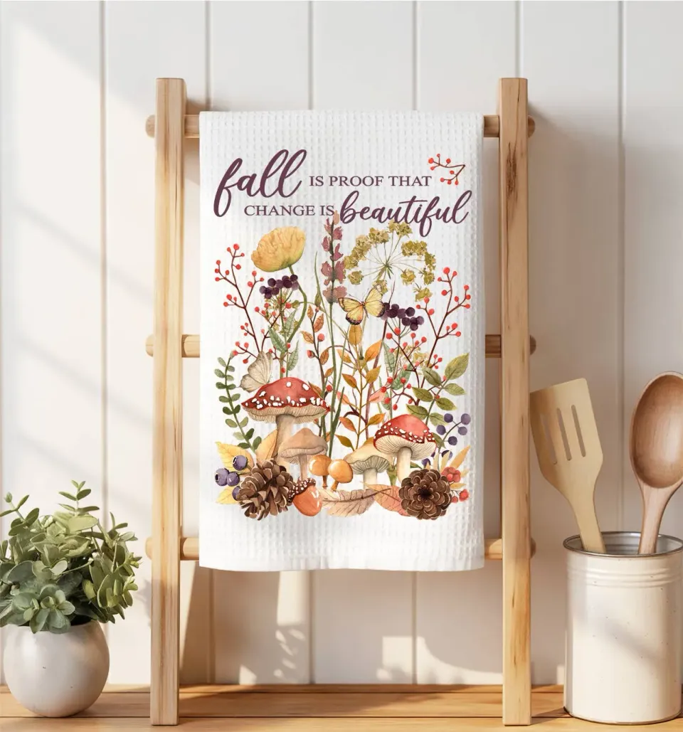 Avery Lane Gifts Wildflower viskestykke vaffelvæv 41x36 cm