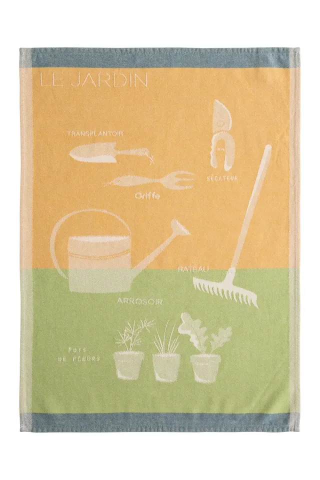 Coucke The Garden viskestykke 50x75 cm gul have