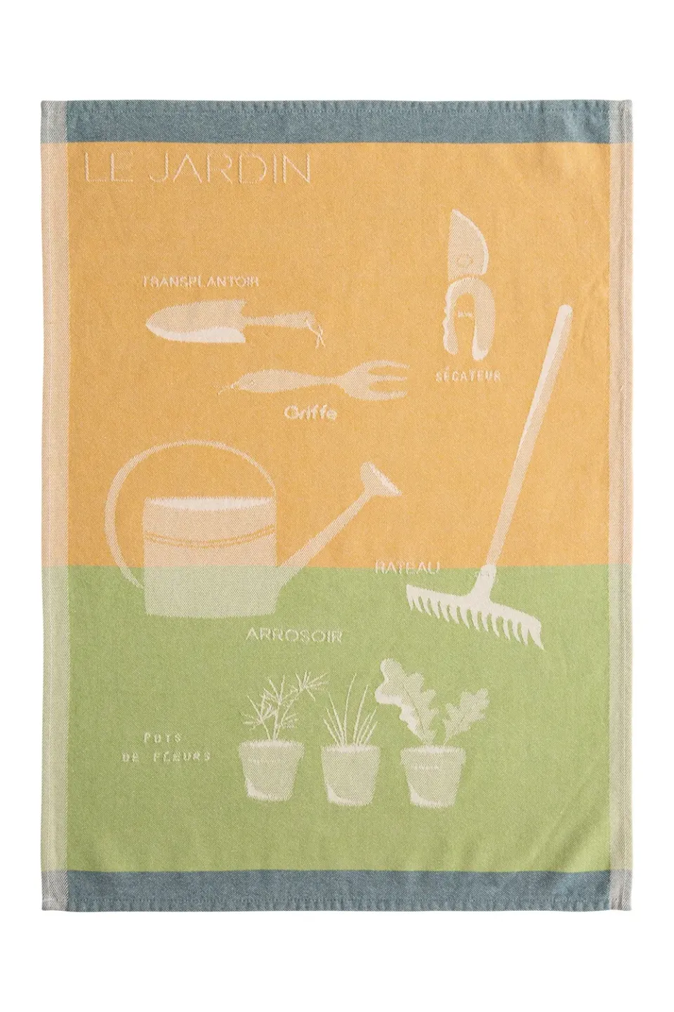 Coucke The Garden viskestykke 50x75 cm gul have