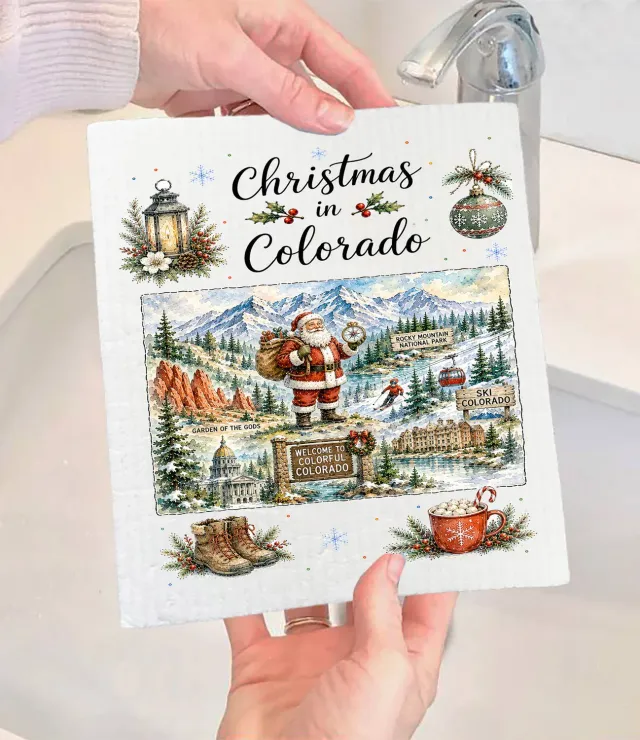 Avery Lane Gifts Christmas in Colorado karklud 17x20 cm