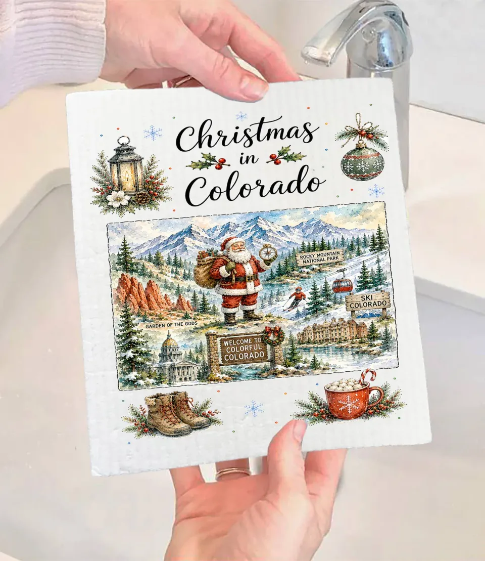 Avery Lane Gifts Christmas in Colorado karklud 17x20 cm