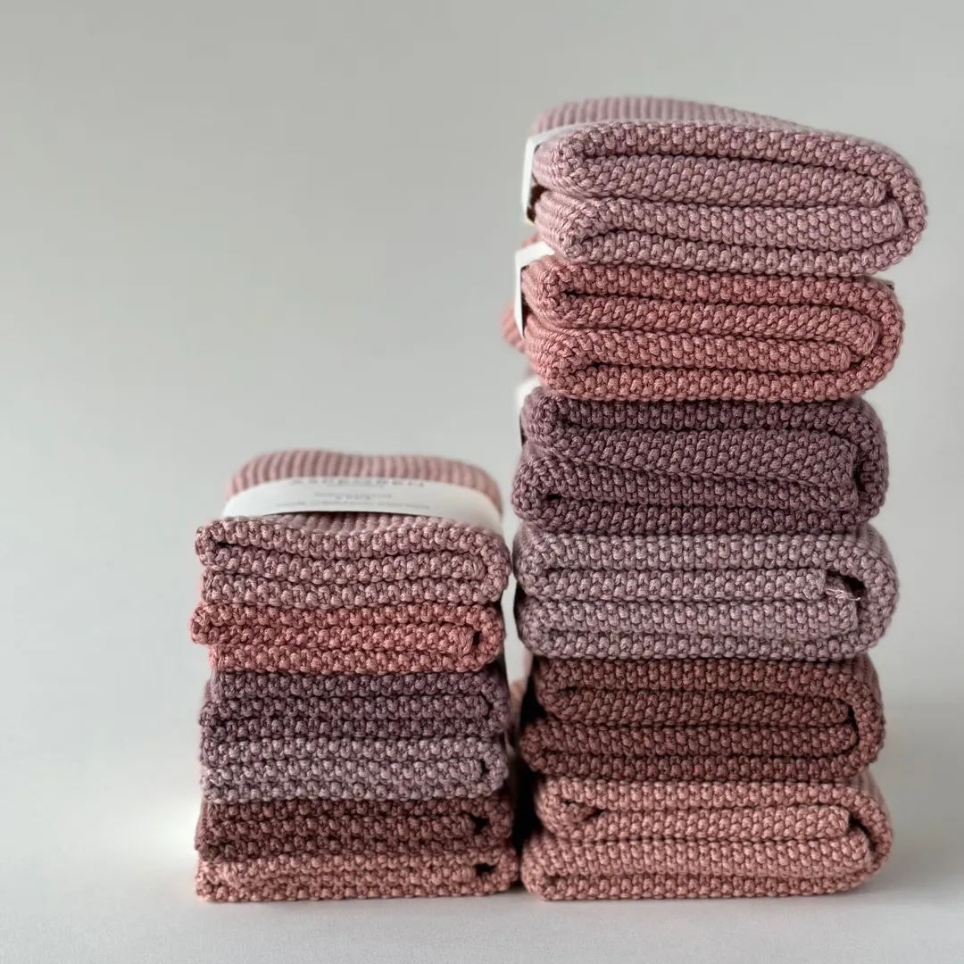 AspEgren Solid Mauve karklude 25x25 cm 2 stk økologiske