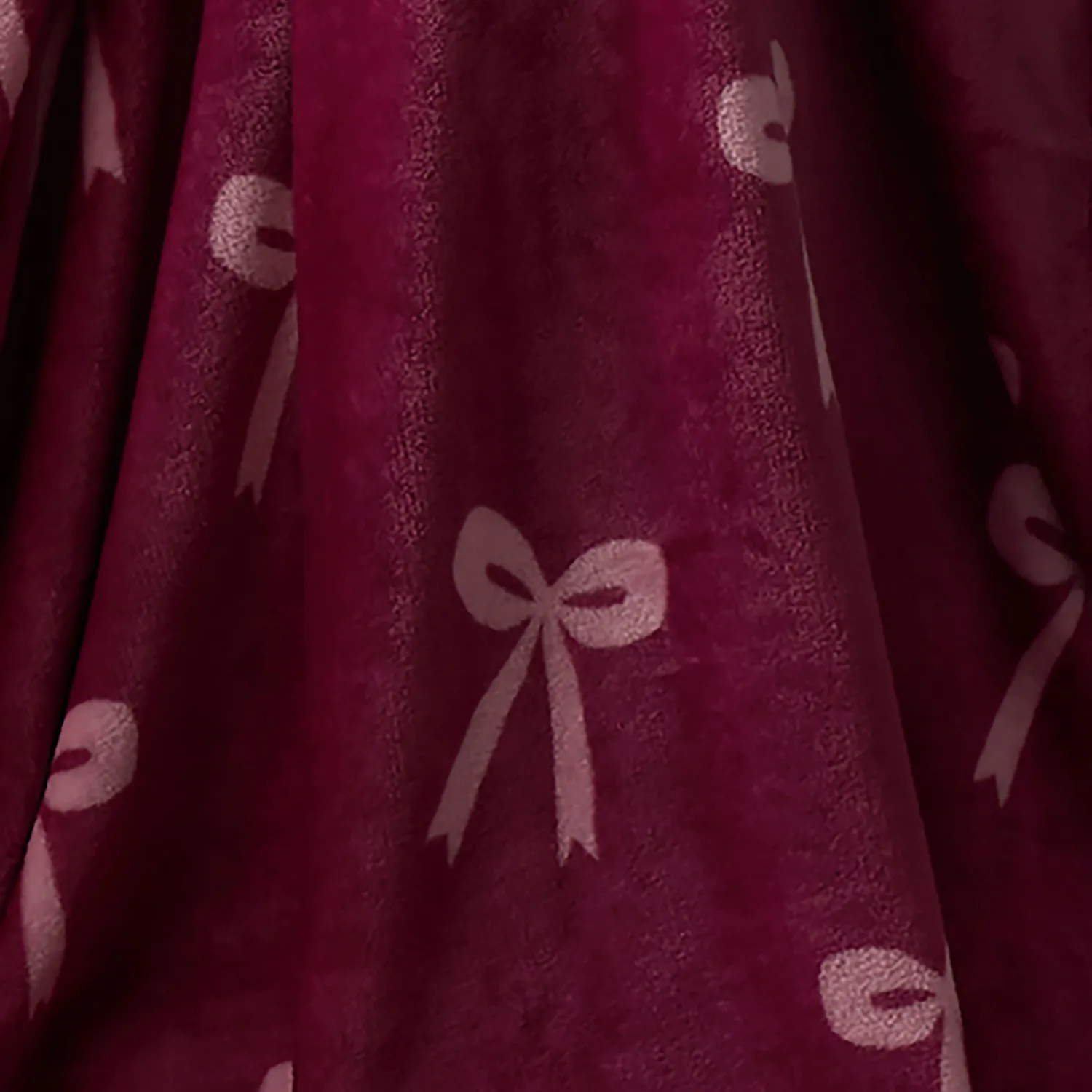 Ulster Weavers Bows plaid berry 120x150 cm fleece