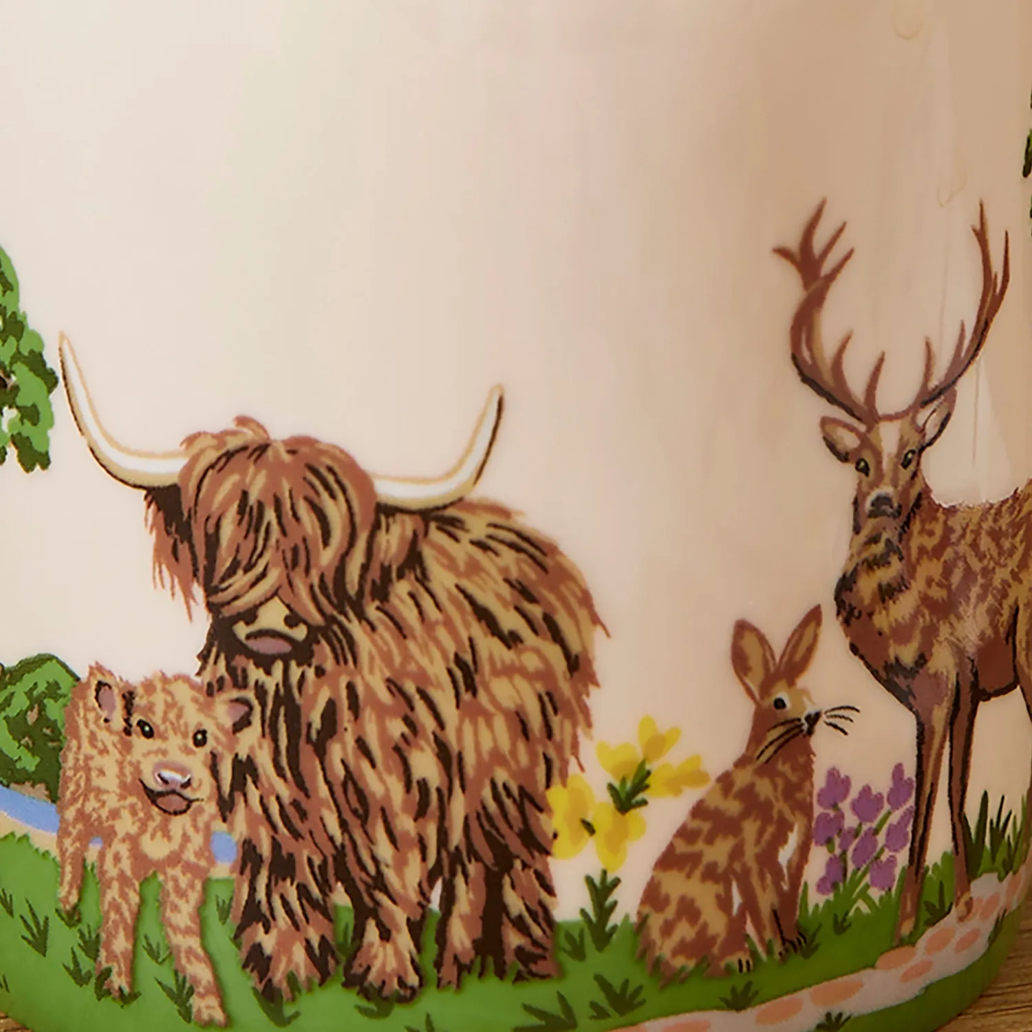 Ulster Weavers Thistlewood krus grøn benporcelæn