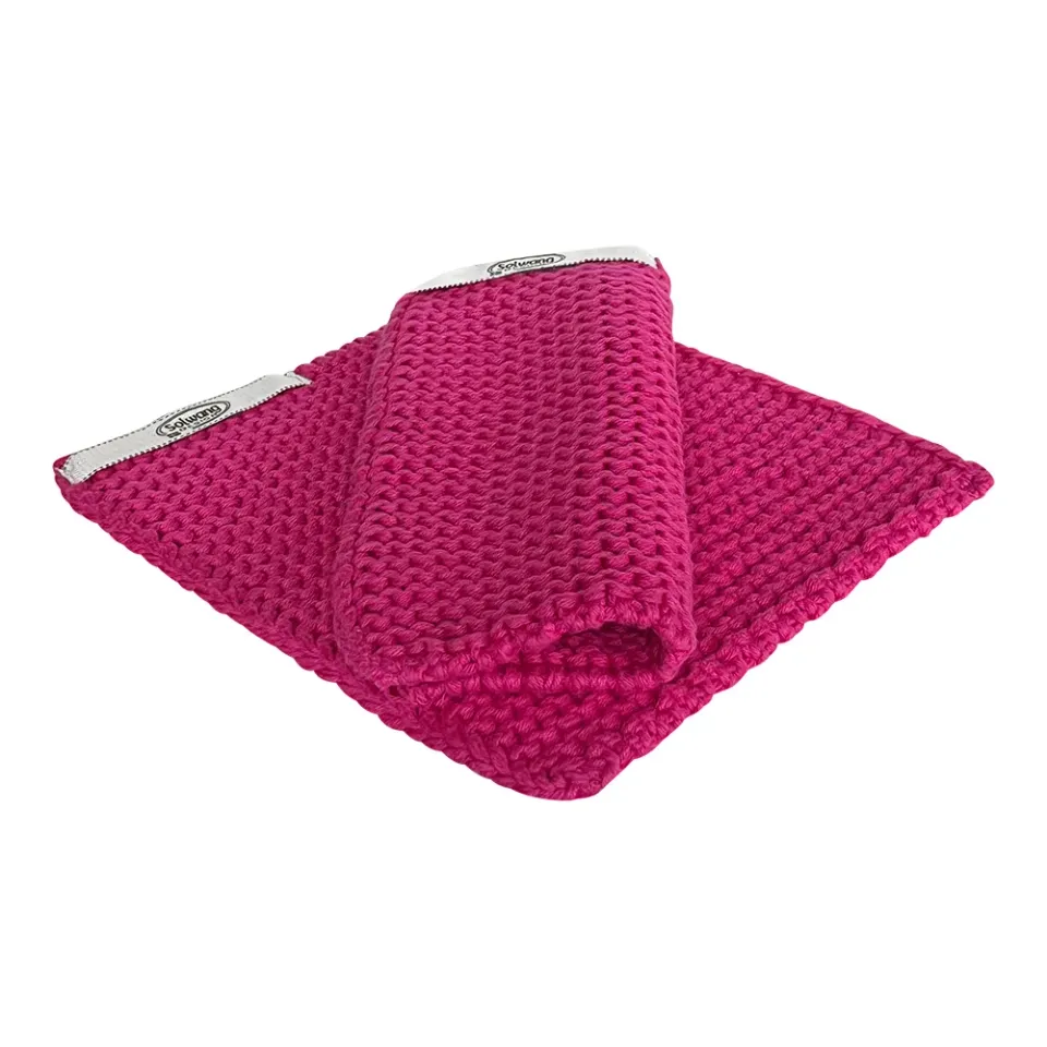 Solwang pink grydelapper 2 stk økologisk