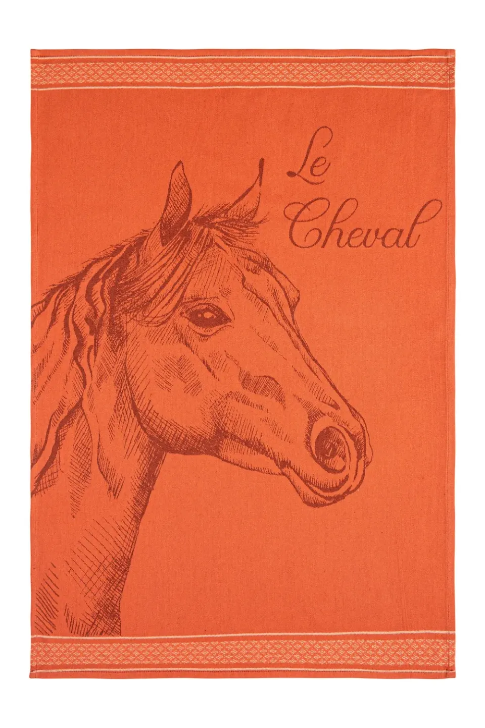 Coucke Stallion viskestykke rød 50x75 cm bomuld