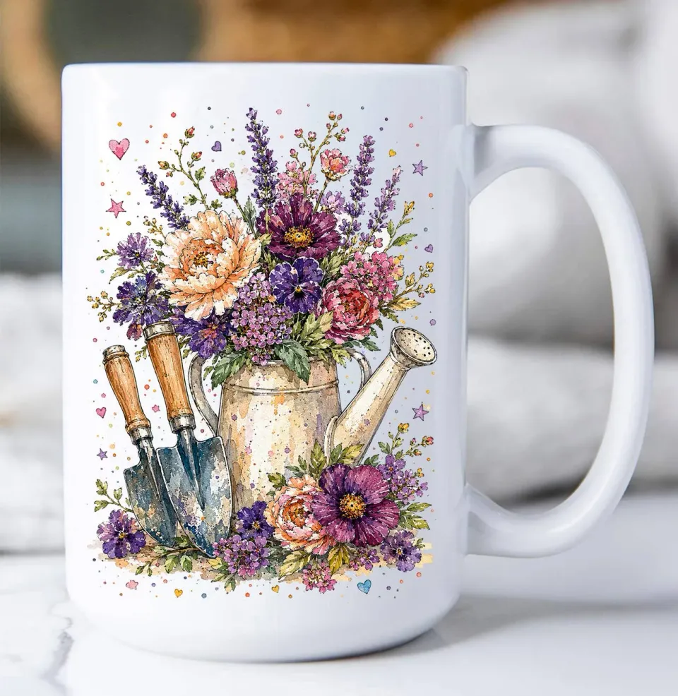 Avery Lane Gifts Vandkande Blomster krus 443 ml keramik