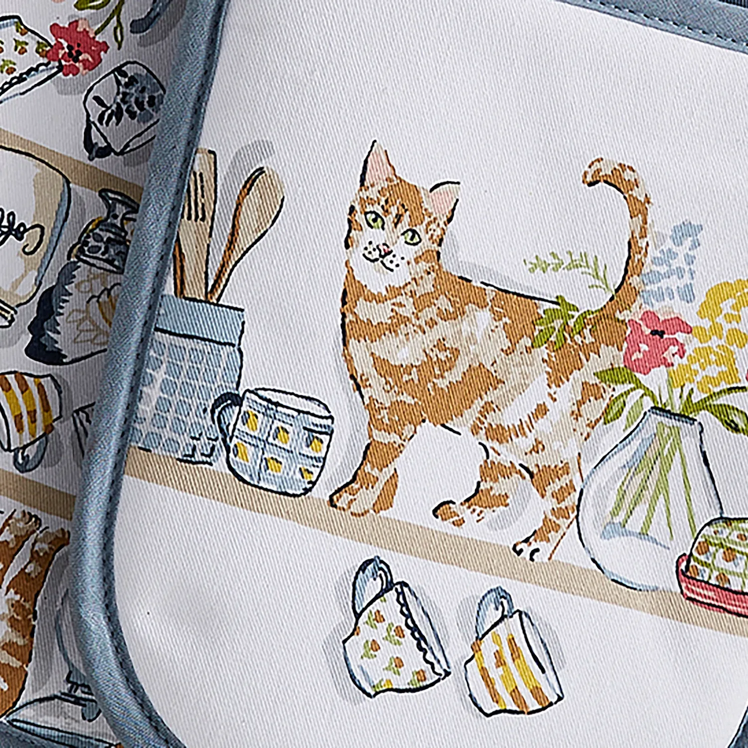 Ulster Weavers Pantry Cats dobbelt ovnhandske multicolour bomuld