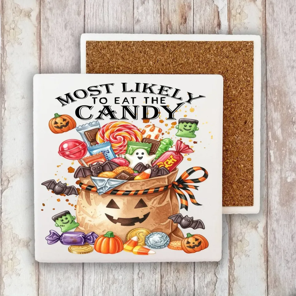 Avery Lane Gifts Halloween Eat The Candy bordskåner sten