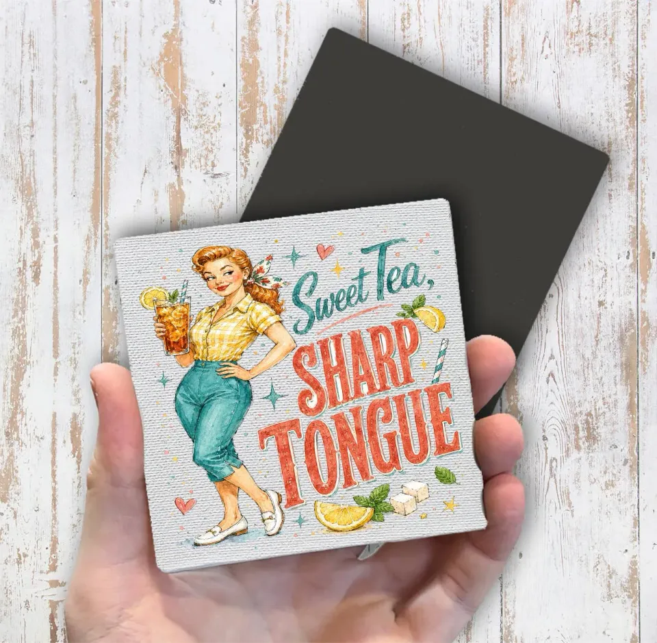 Avery Lane Gifts Sweet Tea Sharp Tongue magnet 10x10 cm
