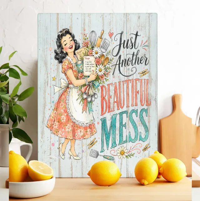 Avery Lane Gifts Housewives Beautiful Mess skærebræt 28x38 cm