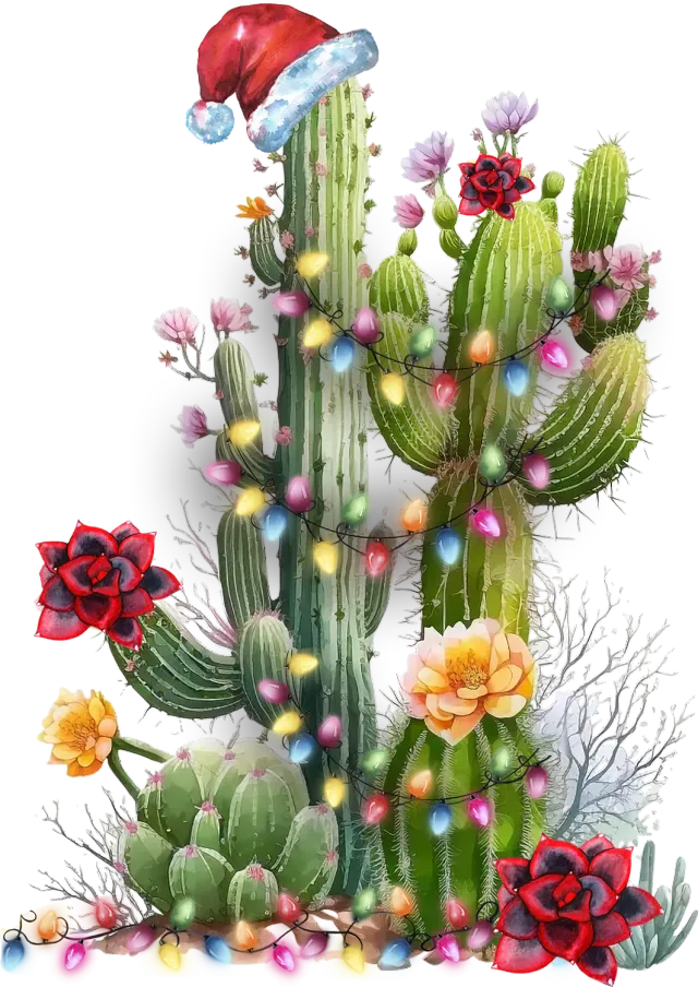 Avery Lane Christmas Saguaro Cactus viskestykke western jul