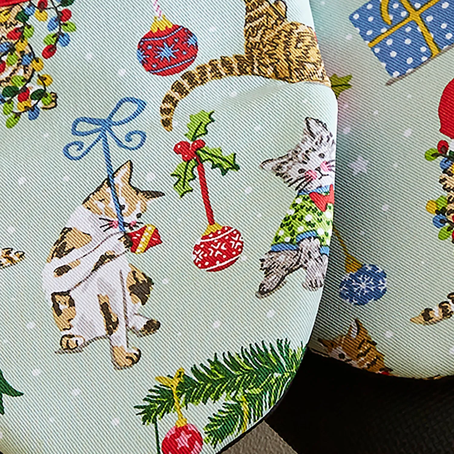 Ulster Weavers Christmas Cats ovnhandsker havgrøn 2-pak
