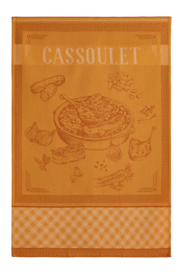 Coucke Cassoulet viskestykke 50x75 cm okker bomuld