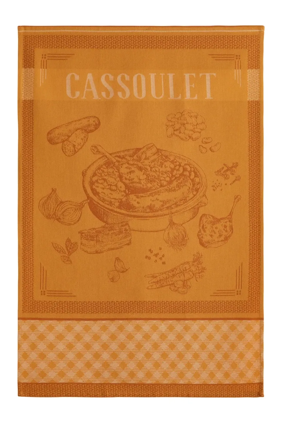 Coucke Cassoulet viskestykke 50x75 cm okker bomuld