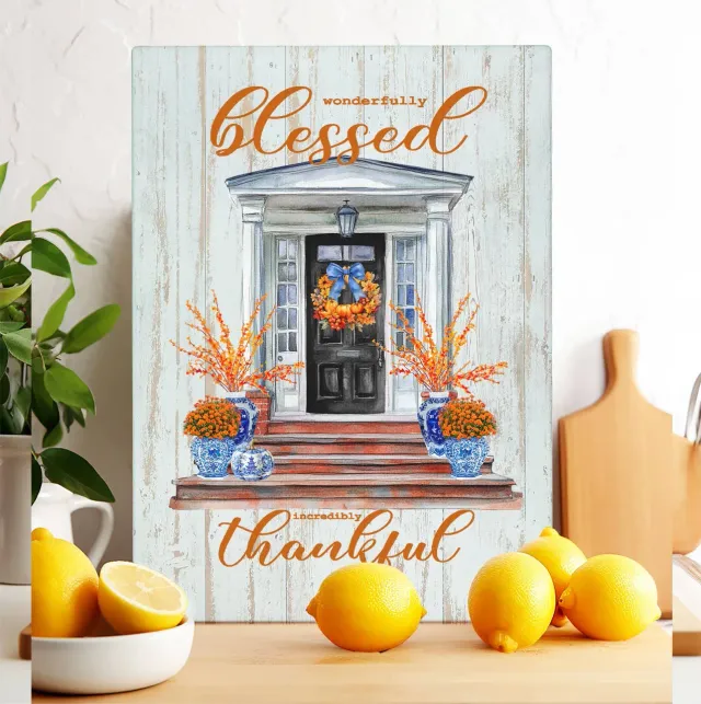 Avery Lane Gifts Wonderfully Blessed skærebræt glas 20x28 cm