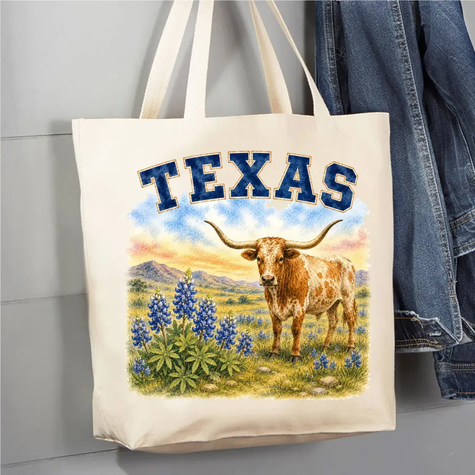 Avery Lane Gifts Texas mulepose bomuld fugl og dyr