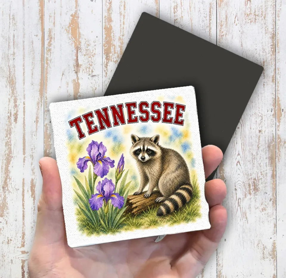 Avery Lane Gifts Tennessee køleskabsmagnet 10x10 cm