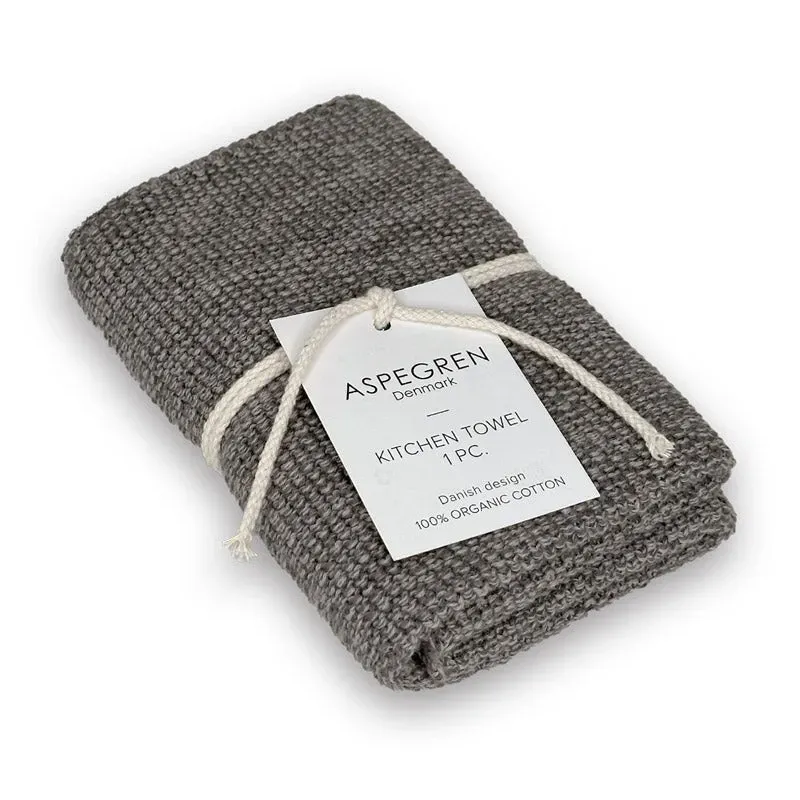AspEgren Blend køkkenhåndklæde Gray Dark 40x50 strik