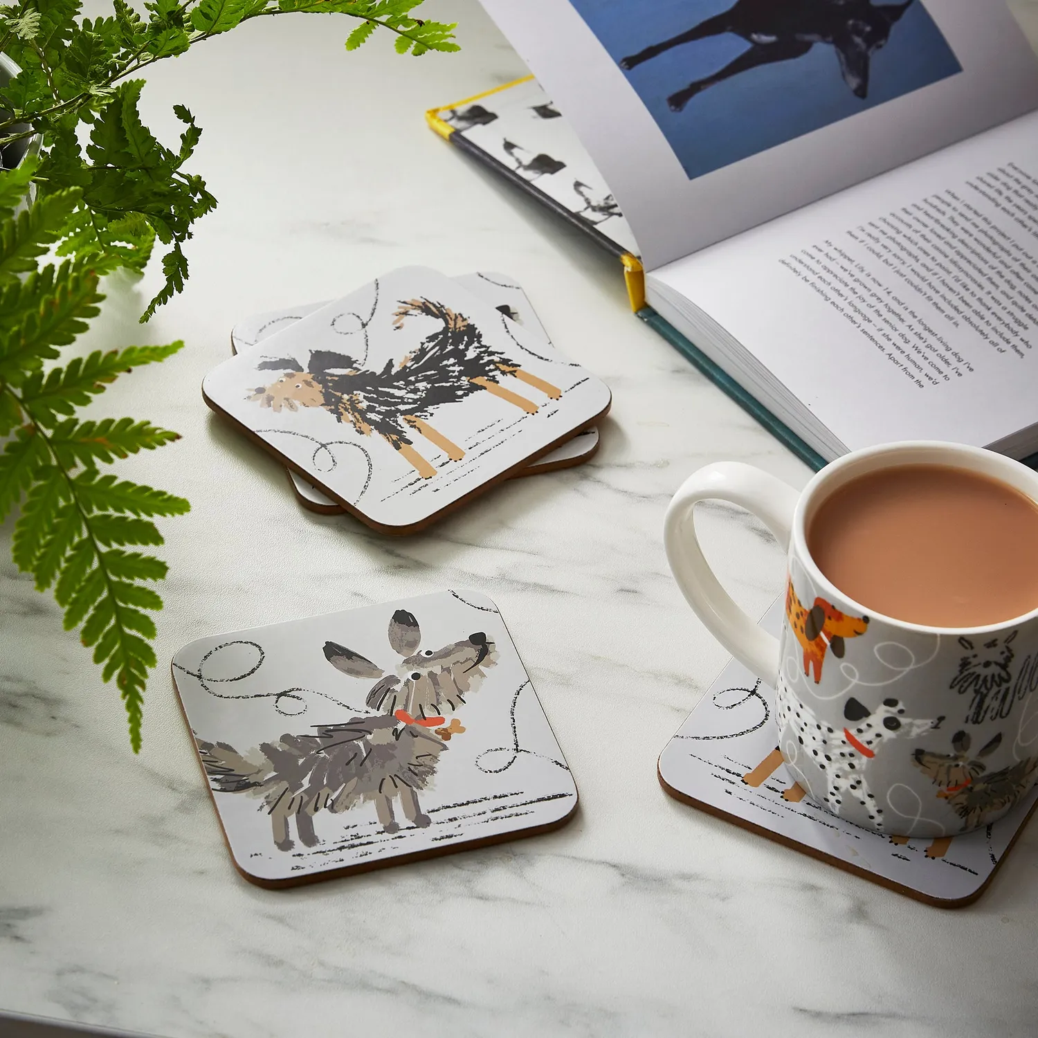Ulster Weavers Dog Days krus grå benporcelæn