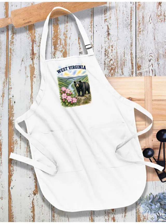 Avery Lane Gifts West Virginia State Bird and Animal forklæde bomuld
