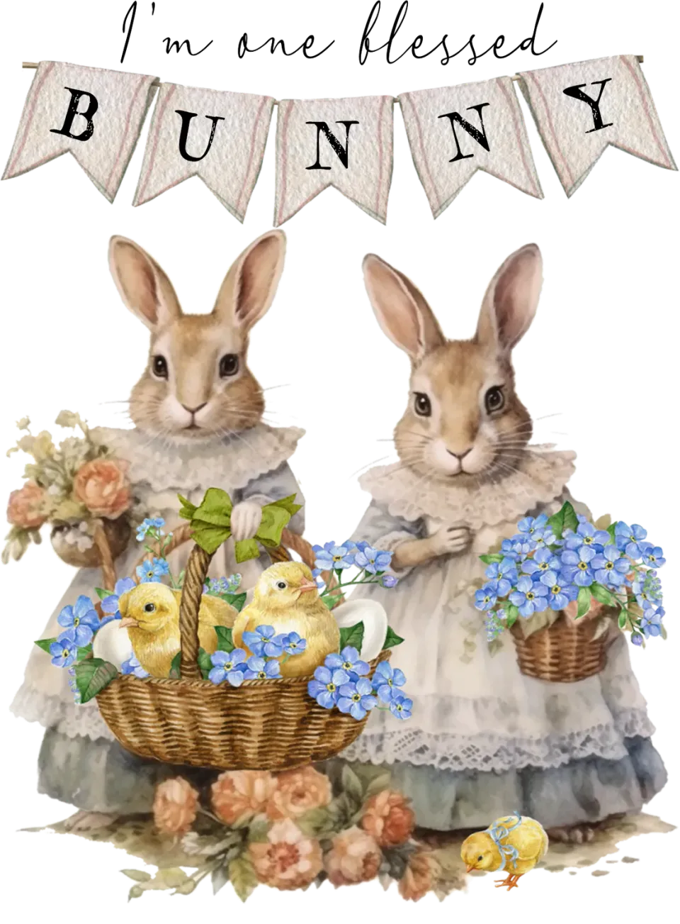 Avery Lane Gifts Easter Bunny T-shirt One Bless