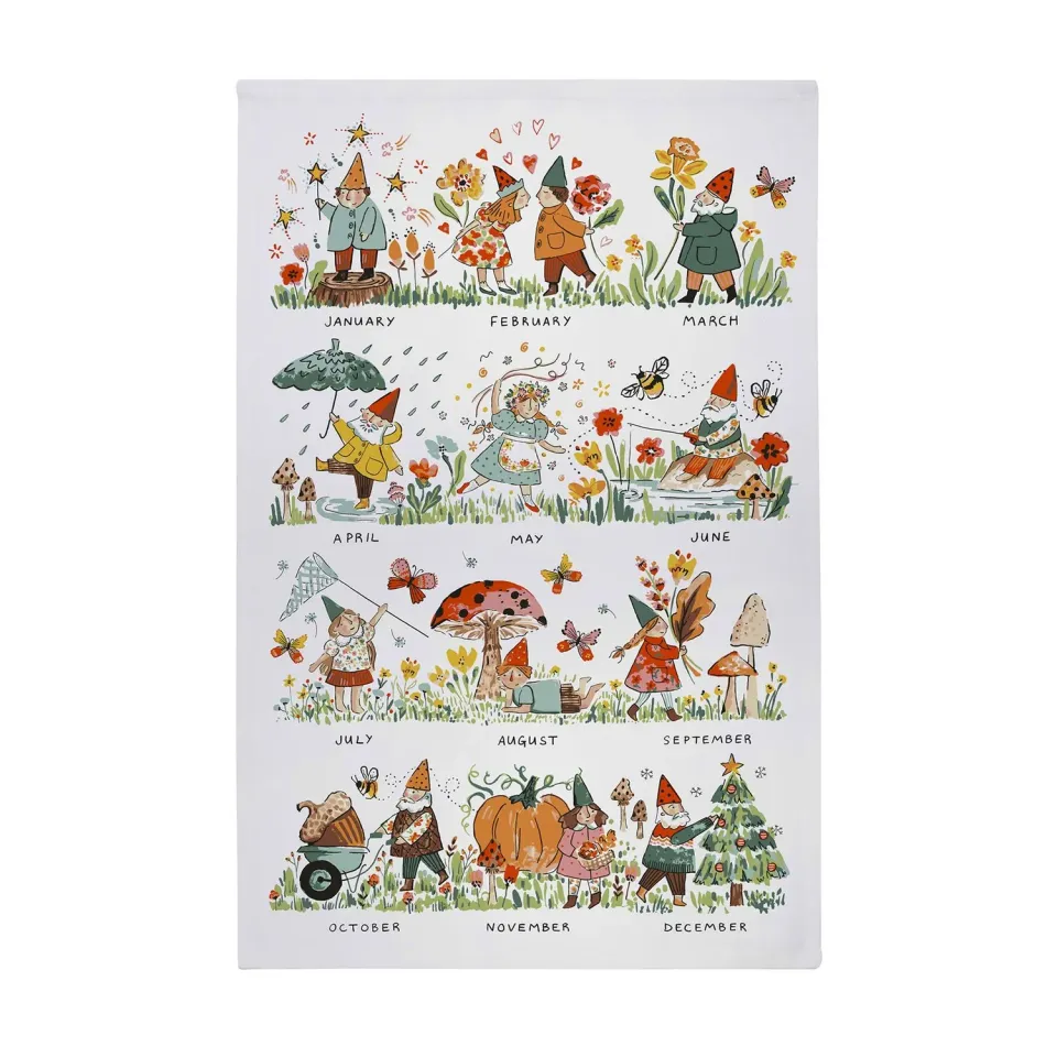 Ulster Weavers Gnome for the Holidays viskestykke jul multi
