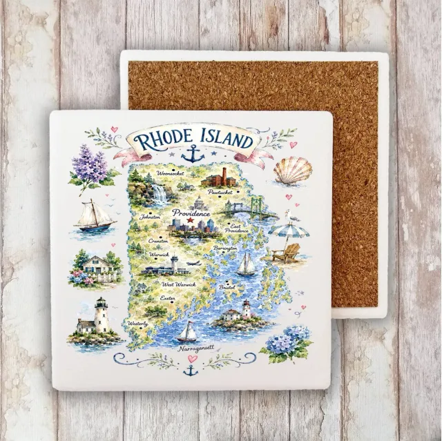 Avery Lane Gifts Rhode Island bordskåner sten 10x10 cm
