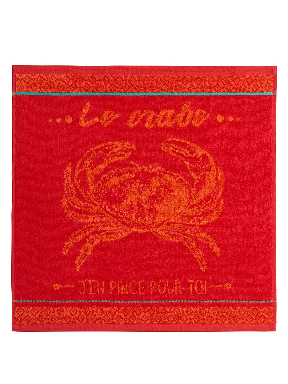 Coucke West Coast + Red Crab sæt blå/rød bomuld 2 dele