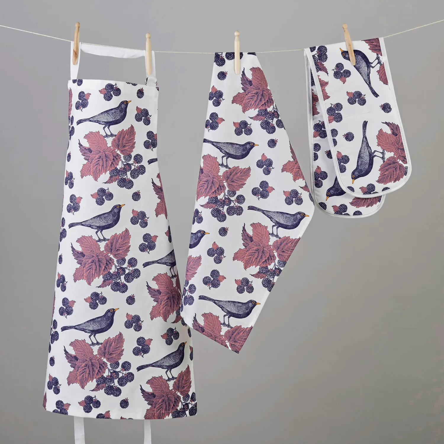 Thornback & Peel Blackbird & Bramble ovnhandske 84x20 bomuld