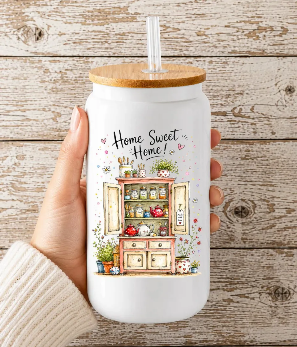 Avery Lane Gifts Country Cabinet Home Sweet Home drikkeglas 47 cl