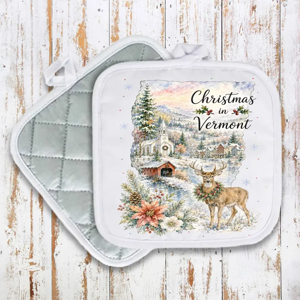 Avery Lane Christmas Vermont grydelap bomuld 20x20 cm kort