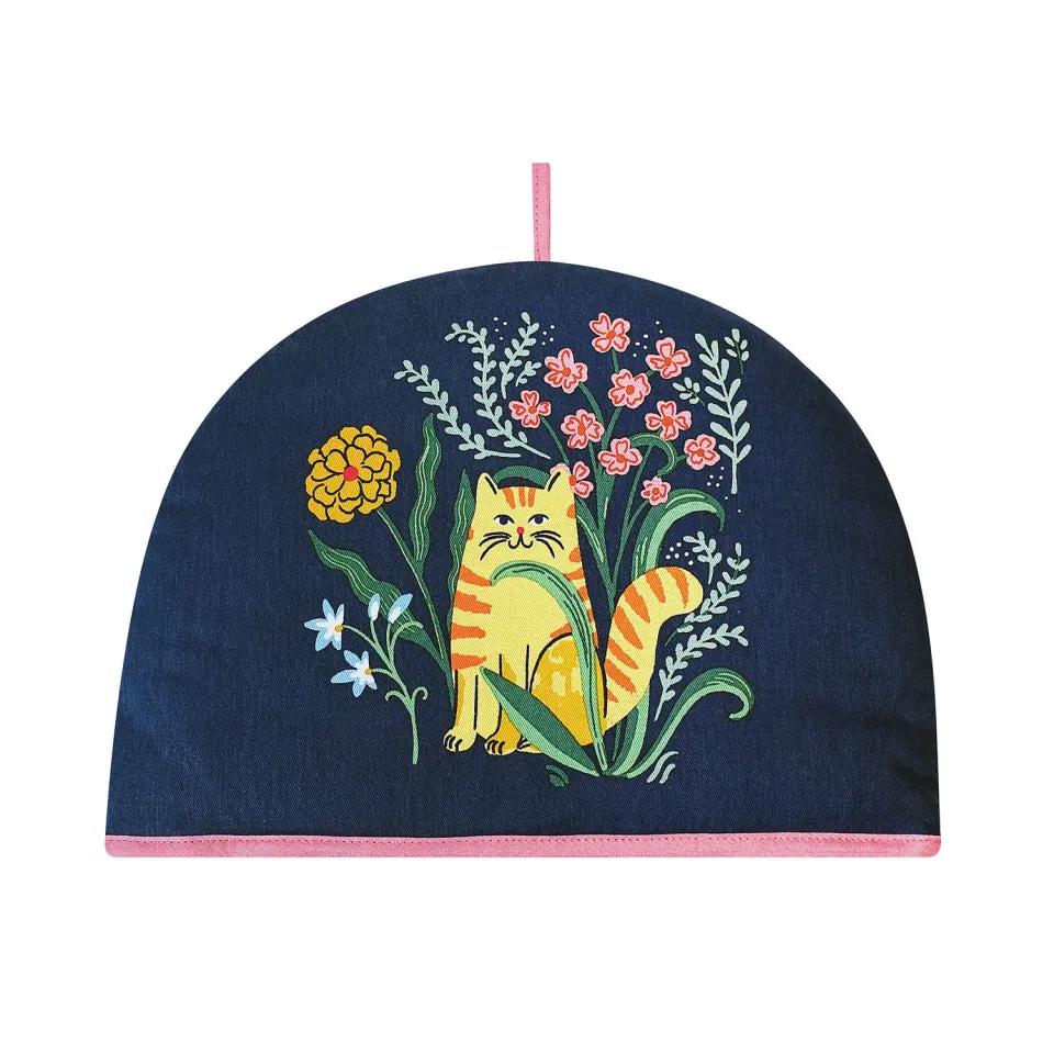 Ulster Weavers Marmalade Meadow tehætte navy bomuld