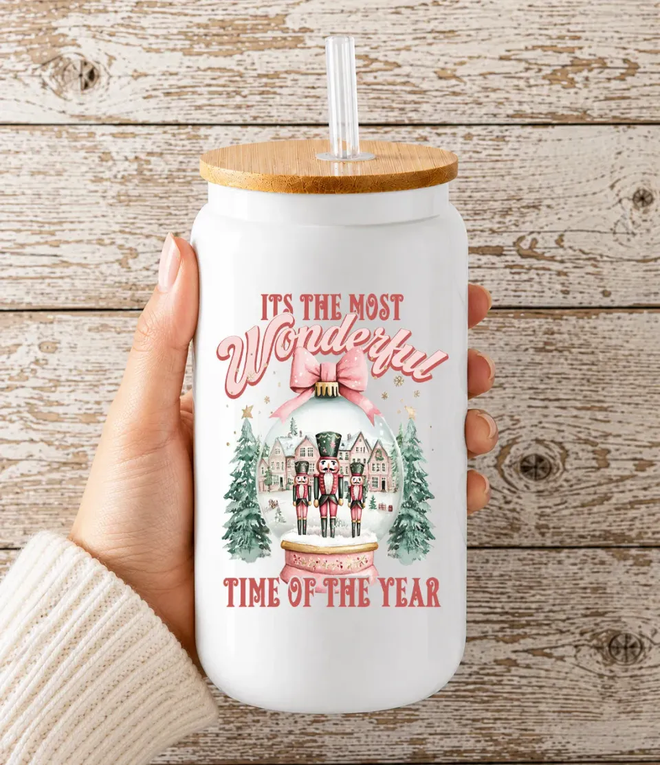 Avery Lane Gifts Pink Nutcracker drikkeglas 473 ml med låg