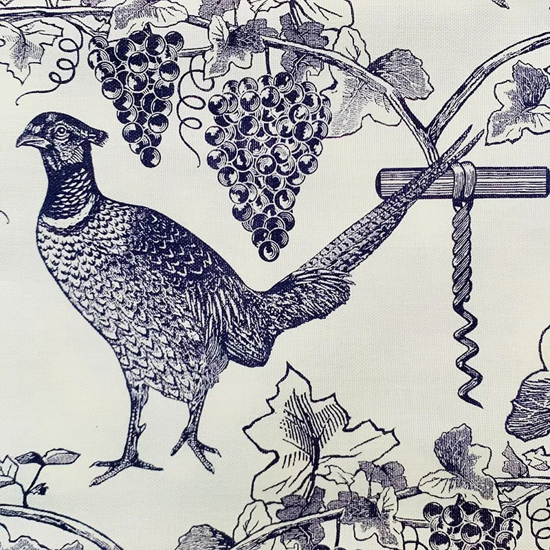 Thornback & Peel Pheasant & Vine viskestykke blå bomuld