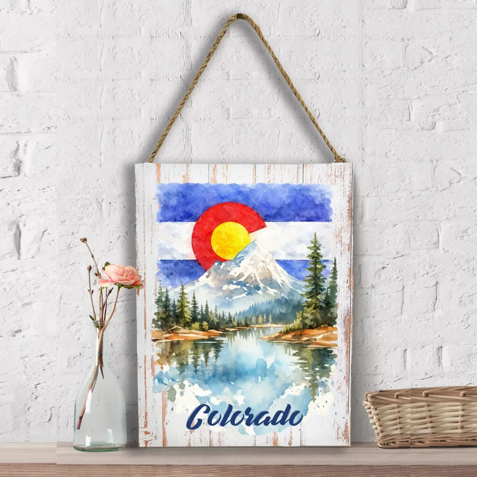 Avery Lane Gifts Colorado vægophæng lærred 30x41 cm