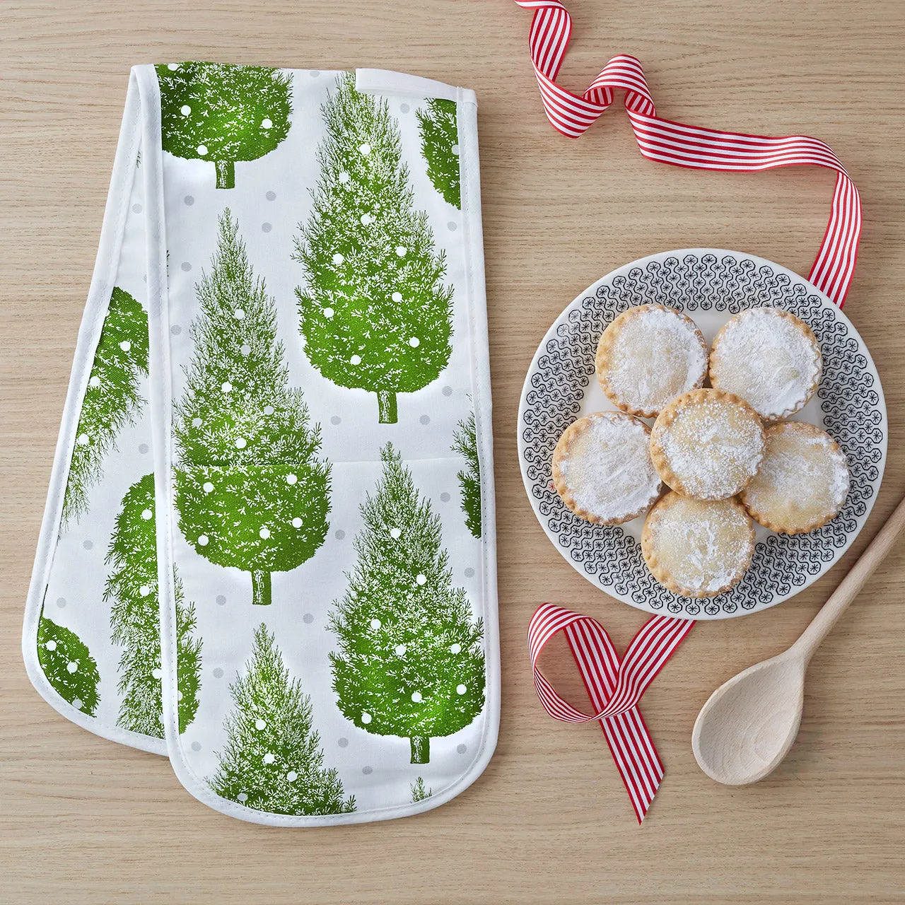 Thornback & Peel Christmas Tree ovnhandske 84x20 cm grøn